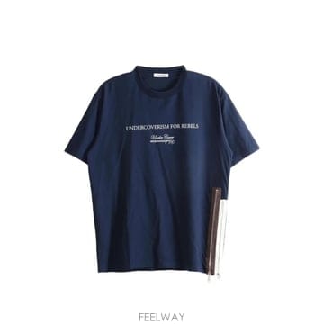 26 FW 언더커버 슬로건 프린트 지퍼 디테일 티셔츠 UP2F4803 TP458752589