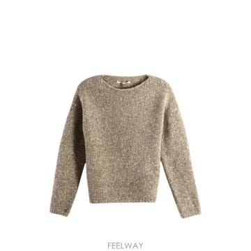 AURALEE 26 FW ���� flecked knit sweater A26AP04HSTOPBROWN TP45995301426 FW ���� flecked knit sweater A26AP04HSTOPBROWN TP