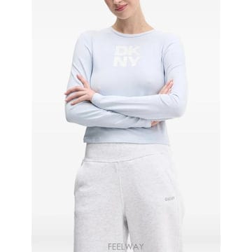 26 FW 디케이앤와이 로고 프린트 긴소매 티셔츠 DP5T1113 TP459928710