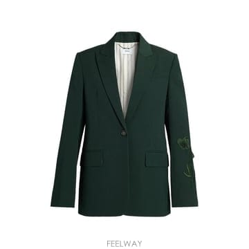 ERDEM 26 FW ������ embroidered single breasted blazer PF26J297030302326 FW ������ embroidered single breasted blazer PF26J2