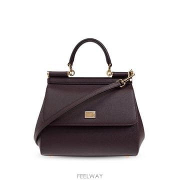 26 FW 돌체앤가바나 시칠리 도핀 카프스킨 스몰 핸드백 BB6003B1001 TP459822483