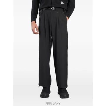 26 FW 앤드 원더 pleated belted straight leg trousers 5746282117 