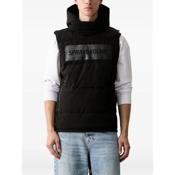 26 FW Sprayground 닌자 불렛 로고 프린트 패딩 베스트 21SFW023D TP456342953