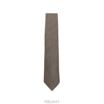 26 FW Canali 기하학 패턴 넥타이 HJ04624 TP457948632