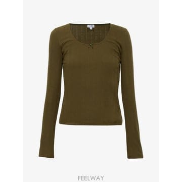 Maison Margiela 26 FW �������������� bow detail pointelle knit top MKM0D00700 TP45926 FW �������������� bow detail pointelle knit top MKM