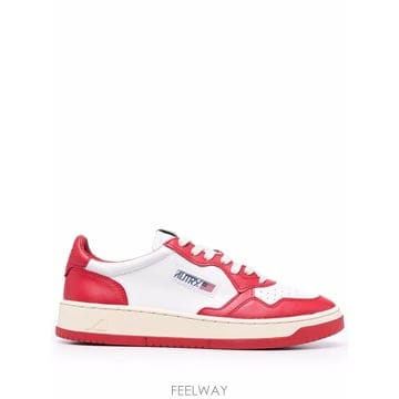 오트리 01 로우탑 스니커즈 AULMWB02WHTRED B0192503839