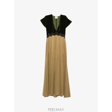 26 FW Forte Forte V넥 맥시 드레스 15355MYDRESS TP459856721