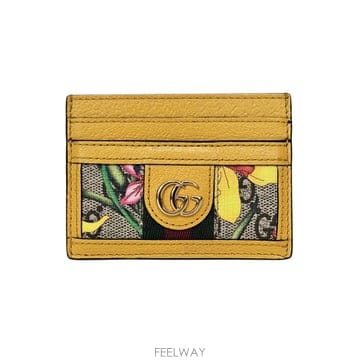 구찌 오피디아 GG 플로라 카드 지갑