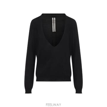 26 FW 릭오웬스 Extreme V neck pull RP02F5668WS TP459903905