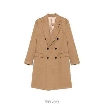 26 FW 라르디니 더블 브레스티드 코트 CN23222EACC67626300 TP459897682