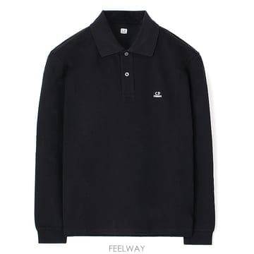 26FW CP PK 긴팔 카라티 블랙 21CMPL155A 005263W 999