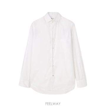 인더샵 Loro Piana 화이트 코튼 셔츠