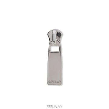 당일배송 오프화이트 지퍼 드롭 싱글 이어링