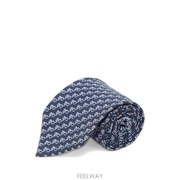 Ferragamo ���Ϲ�� ��󰡸� Gancini owl print silk tie���Ϲ�� ��󰡸� Gancini owl print silk tie