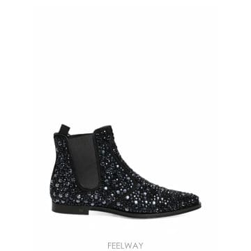 Dolce&Gabbana ���Ϲ�� ��ü�ذ��ٳ� crystal embellished Chelsea boots���Ϲ�� ��ü�ذ��ٳ� crystal embellished Chelsea boot