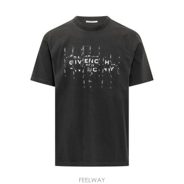 26FW 지방시 반팔 티셔츠 BM71NK3YU9 001 BLACK