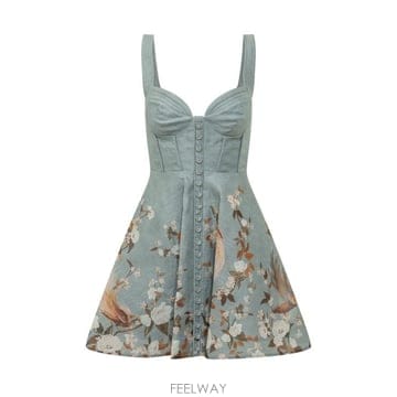 Zimmermann 26FW ���Ӹ� ���ǽ� 0247DF263 BBF BLUE FLORAL26FW ���Ӹ� ���ǽ� 0247DF263 BBF BLUE FLORAL