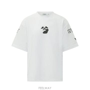 26FW 오프화이트 반팔 티셔츠 44MAA120F26J00 4100 WHITE