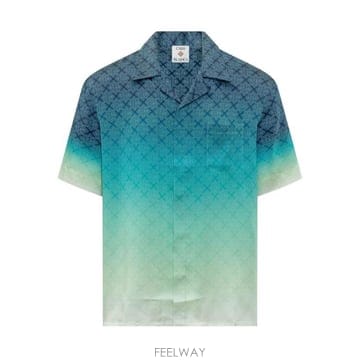 CASABLANCA 26FW ī�����ī ���� ���� MPF26SH003 02 BLUE CIRCUIT MONOGRAM26FW ī�����ī ���� ���� MPF26SH003 02 BLUE CIRCUIT M