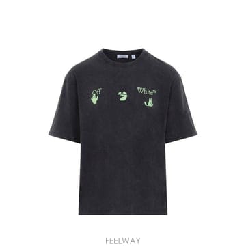 Off White 26FW ����ȭ��Ʈ ���� Ƽ���� 44MAA120F26J019 001 VINTAGE BLACK26FW ����ȭ��Ʈ ���� Ƽ���� 44MAA120F26J019 001 VINTAG