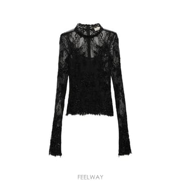 Blumarine 26FW ���縶�� ����콺 RF6064 J161622222 NERO26FW ���縶�� ����콺 RF6064 J161622222 NERO