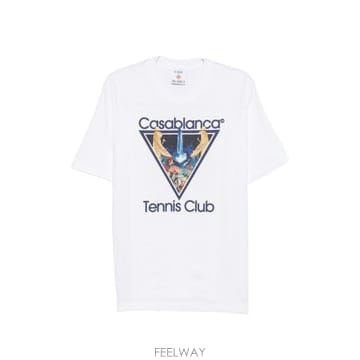 CASABLANCA 26FW ī�����ī ���� Ƽ���� MAW26JTS00108 MONDE PERDU TENNIS CLUB ICON26FW ī�����ī ���� Ƽ���� MAW26JTS00108 MONDE PERDU 