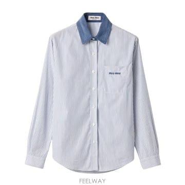 미우미우 LONGSLEEVEDSHIRTS MK2053189FF022 B0192503429