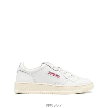 오트리 로고 스니커즈 AULWLI02WHTRED B0192503848