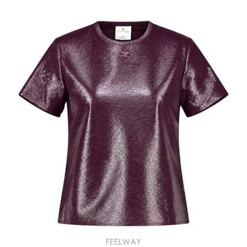 26 F/W 쿠레주 SS 티셔츠 COURREGES 비닐 버건디 326 B0732368263