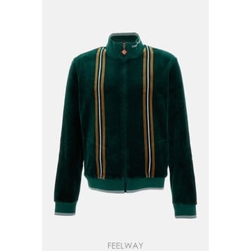 26 F/W 카사블랑카 벨루어 스트라이프 트랙 자켓 AW26JTP55 B0032314552