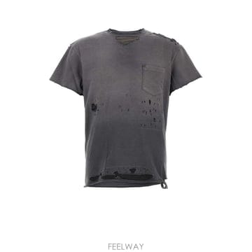 갤러리 댑 SALVAGE 티셔츠 TOP010 BLACK B0442506360