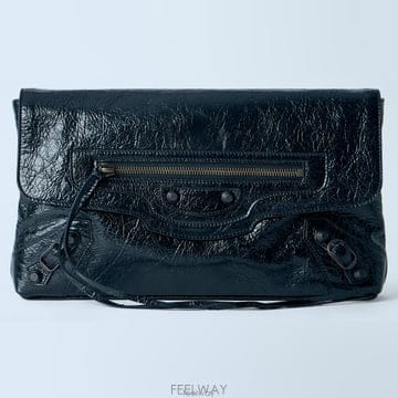 26 FW 발렌시아가 Le City 크링클 레더 르 시티 클러치백 873386 2ABEK 1000