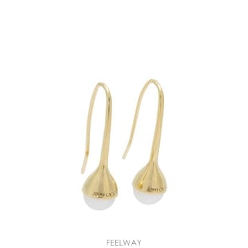 Jimmy Choo 27SS ������ �־� DROP PEARL EARRINGSDXQGOLD WHITE27SS ������ �־� DROP PEARL EARRINGSDXQGOLD WHITE