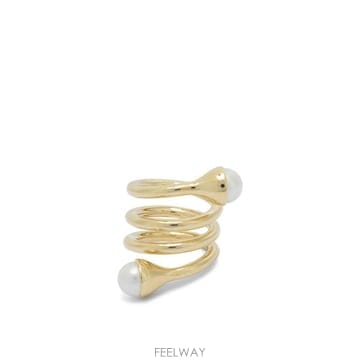 Jimmy Choo 27SS ������ �־� DROP PEARL RINGDXQGOLD WHITE27SS ������ �־� DROP PEARL RINGDXQGOLD WHITE