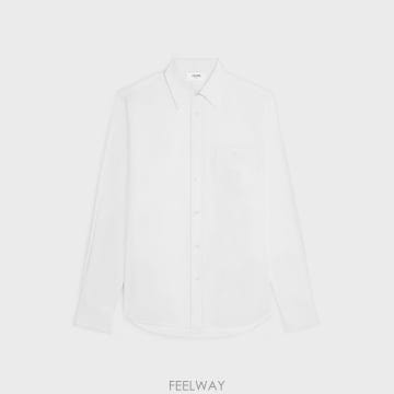 셀린느 리넨 루즈 남성 셔츠 2C982170U.01BC