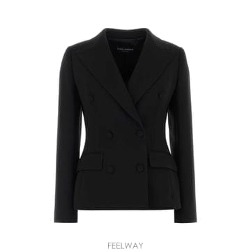 [X45]돌체앤가바나 F26CITFU2L8 N0000 여성 자켓 베스트 다운베스트 질렛 Black wool 