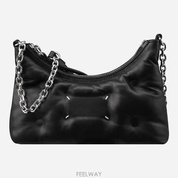 메종 마르지엘라 6F SB1WG0021 P8840 T8013 글램슬램 호보 마이크로 숄더백 블랙