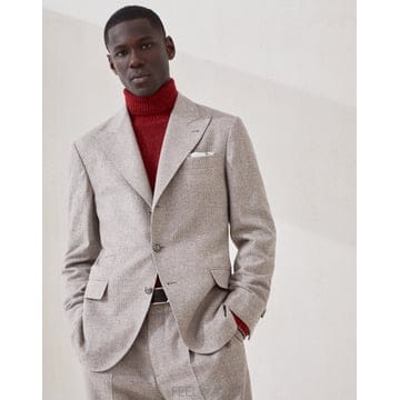 Brunello Cucinelli ���ڷ� ��ġ�ڸ� FW�÷��� ���� ��ũ �� ĳ�ù̾� üũ �̱� ���� ��ũ���ڷ� ��ġ�ڸ� FW�÷��� ���� ��ũ �� ĳ�ù̾� üũ 