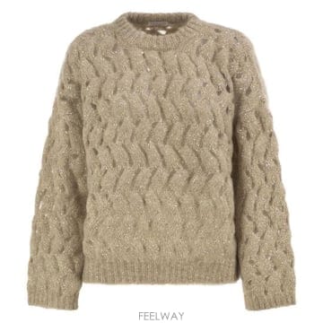 26FW 브루넬로 쿠치넬리 스웨터 MNT347520 BEIGE
