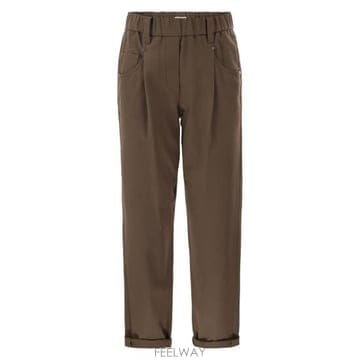 Brunello Cucinelli 26FW ���ڷ� ��ġ�ڸ� ��Ʈ����Ʈ ���� MA126P8417 BROWN26FW ���ڷ� ��ġ�ڸ� ��Ʈ����Ʈ ���� MA126P8417 BROW