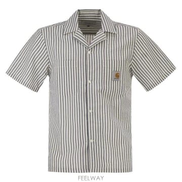 Carhartt 26SS Į��Ʈ WIP �������� ���� ���� ���� ��Ʈ������ I036203 BLUE WHITE26SS Į��Ʈ WIP �������� ���� ���� ���� ��Ʈ������ I03