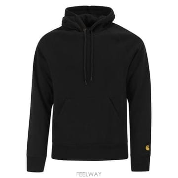 26SS 칼하트 체이스 후드 티셔츠 I033661 BLACK