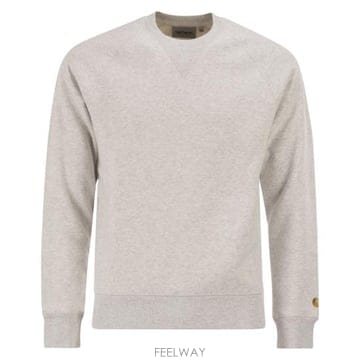 26SS 칼하트 체이스 스웨트셔츠 I033660 LIGHT GREY