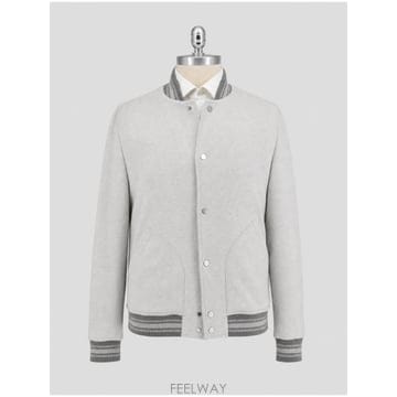 인더샵 Kiton 키톤 그레이 봄버 자켓