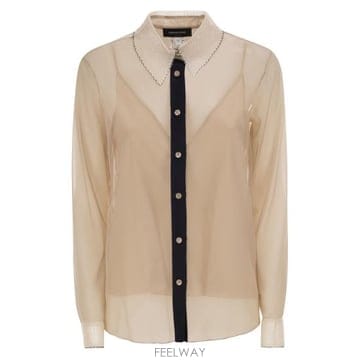 Fabiana Filippi 26FW �ĺ�Ƴ� �ʸ��� ����콺 ���� CAD216F249 BEIGE26FW �ĺ�Ƴ� �ʸ��� ����콺 ���� CAD216F249 BEIGE