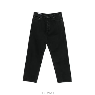 당일배송 오프화이트 애로우 프린트 스트레이트 진