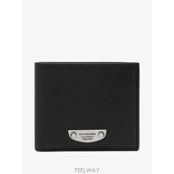 Balenciaga ���Ϲ�� �߷��þư� Le City Uptown square folded wallet in black���Ϲ�� �߷��þư� Le City Uptown square folded walle