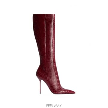 Paris Texas Lidia python effect calfskin boots 1235064153728
