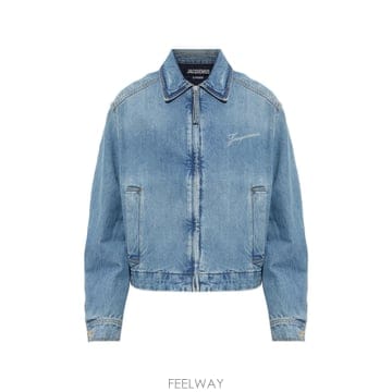Jacquemus ��ũ���� The de Nimes Canevas zip up denim jacket 12219437973768��ũ���� The de Nimes Canevas zip up denim jacket 1221