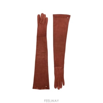 Max Mara �������� long suede gloves   terra cotta 12350639046920 TP725829�������� long suede gloves   terra cotta 1235063904692